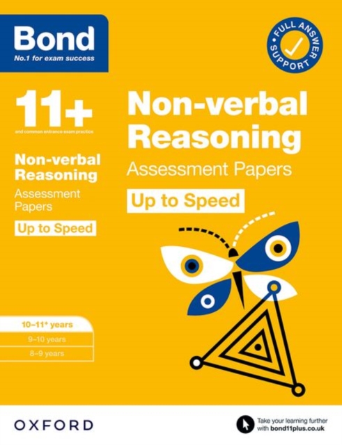 Bond 11+: Bond 11+ Non-verbal Reasoning Up to Speed Assessment Papers with Answer Support 10-11 years: Ready for the 2024 exam, Paperback / softback Book