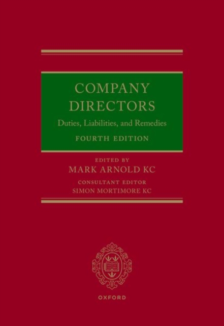 Company Directors : Duties, Liabilities, and Remedies, Hardback Book