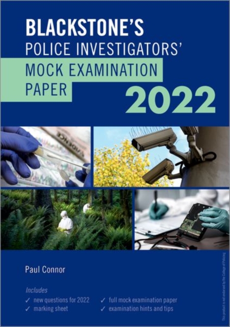 Blackstone's Police Investigators' Mock Examination Paper 2022, Paperback / softback Book