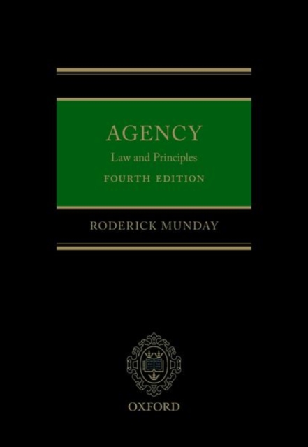 Agency : Law and Principles, Hardback Book