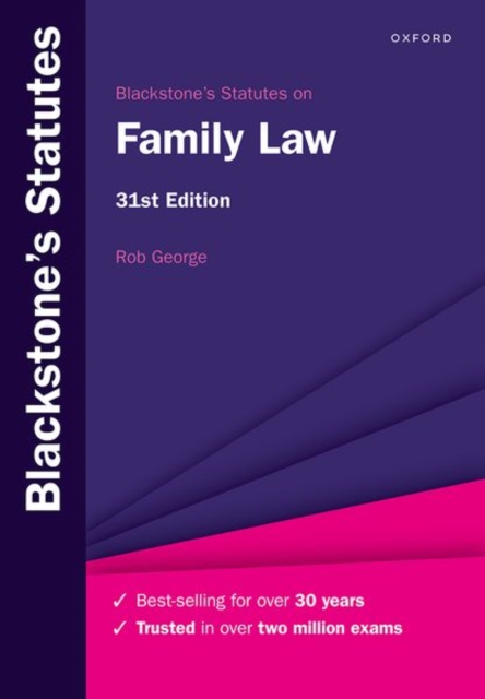 Blackstone's Statutes on Family Law, Paperback / softback Book