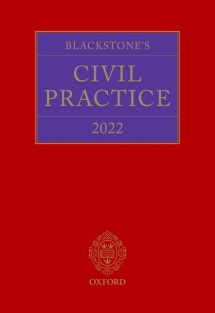 Blackstone's Civil Practice 2022, Hardback Book