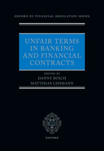 Unfair Terms in Banking and Financial Contracts, Hardback Book