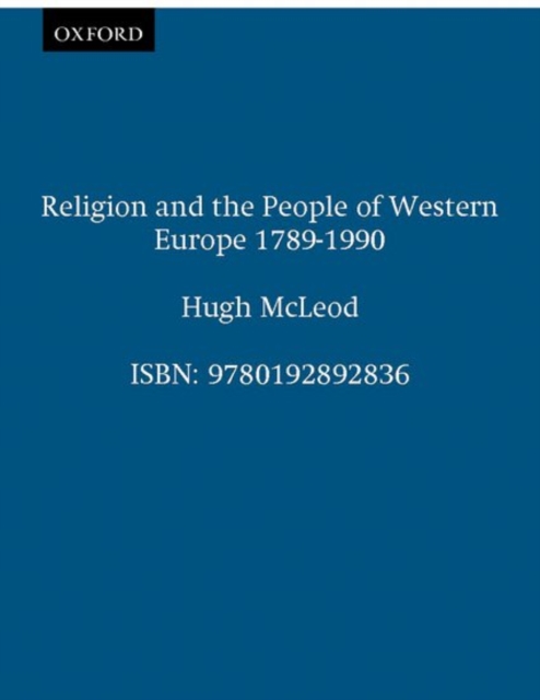 Religion and the People of Western Europe 1789-1990, Paperback / softback Book