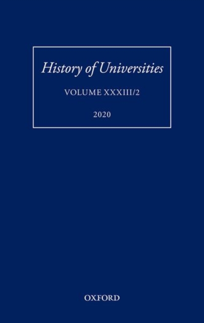 History of Universities Volume XXXIII/2, Hardback Book