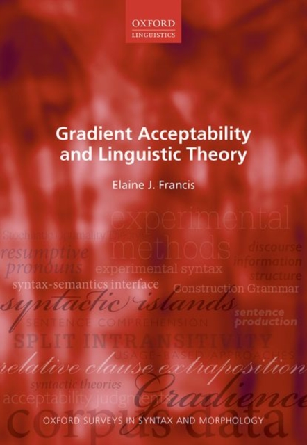 Gradient Acceptability and Linguistic Theory, Hardback Book