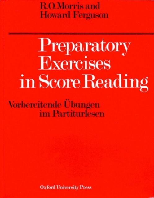 Preparatory Exercises in Score Reading, Sheet music Book