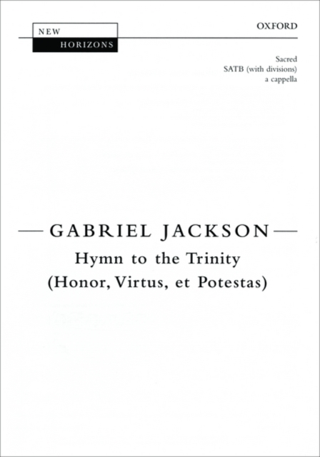 Hymn to the Trinity (Honor, Virtus, et Potestas), Sheet music Book