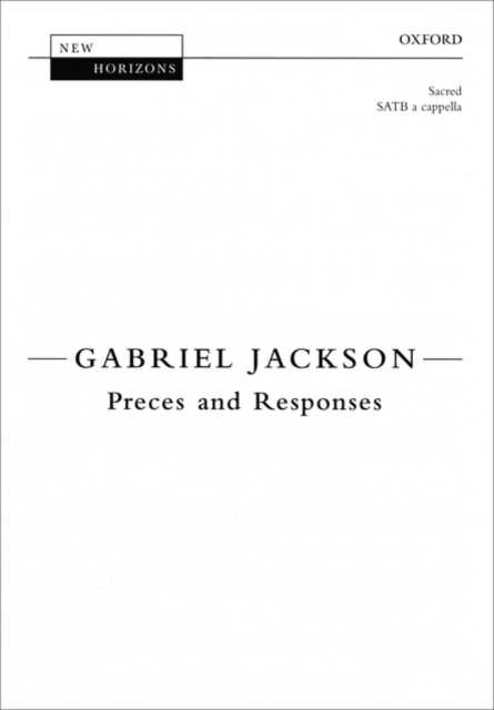 Preces and Responses, Sheet music Book