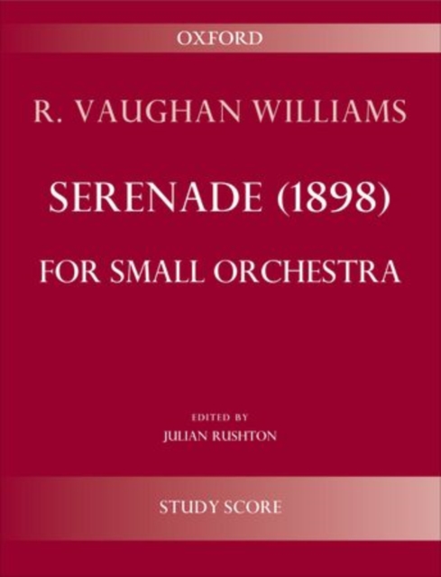 Serenade in A minor (1898), Sheet music Book