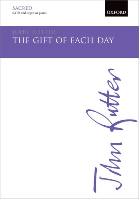 The gift of each day, Sheet music Book