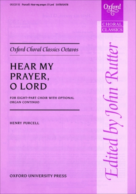 Hear my prayer, Sheet music Book