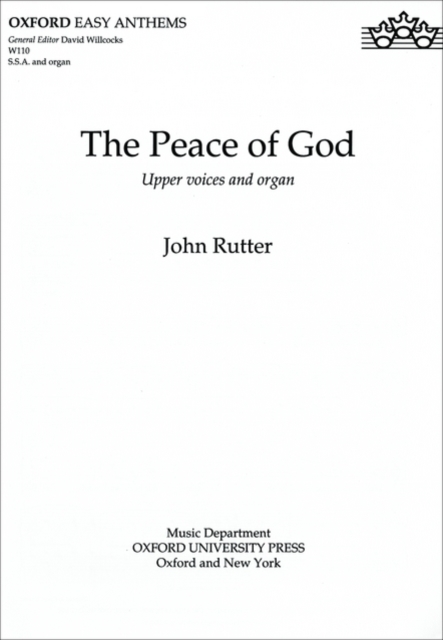 The Peace of God, Sheet music Book