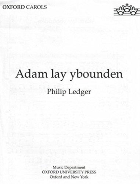Adam lay ybounden, Sheet music Book