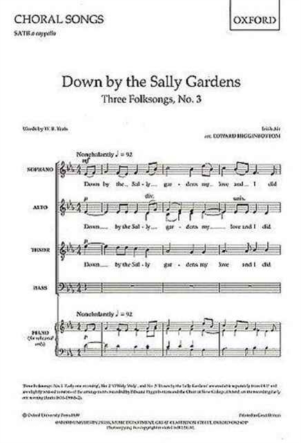 Down by the Sally Gardens, Sheet music Book