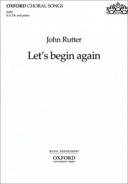 Let's begin again : from The Reluctant Dragon, Sheet music Book