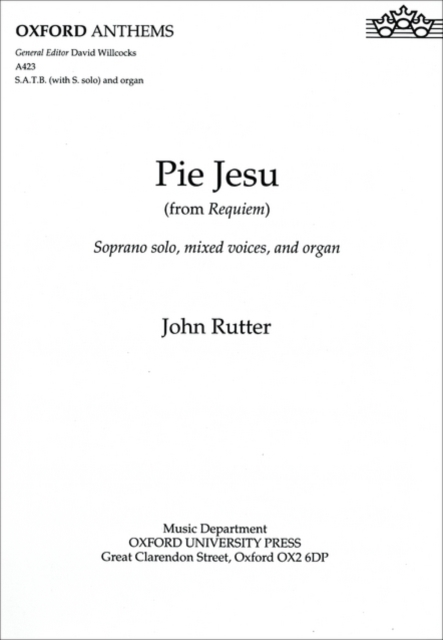 Pie Jesu : from Requiem, Sheet music Book