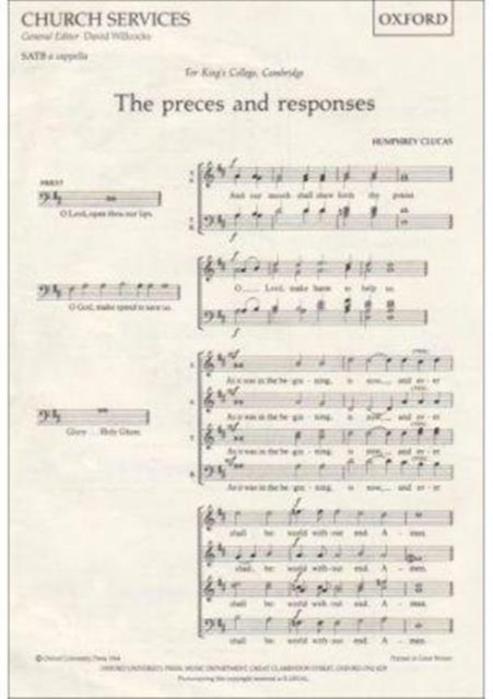 The Preces and Responses, Sheet music Book