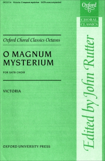 O magnum mysterium, Sheet music Book