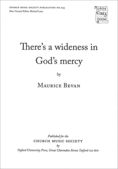 There's wideness in God's mercy, Sheet music Book