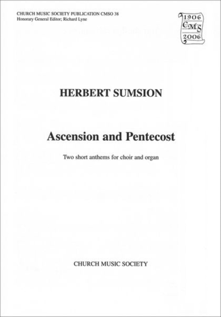 Two Short Anthems for Ascension and Pentecost, Sheet music Book