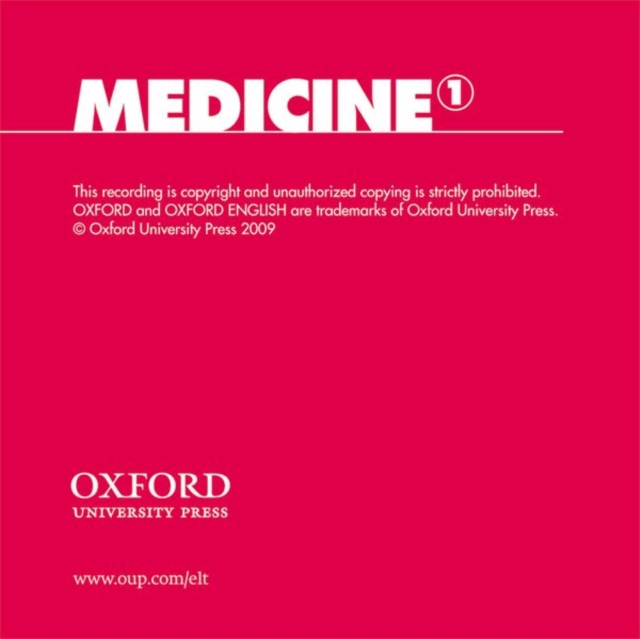 Oxford English for Careers: Medicine 1: Class Audio CD, CD-Audio Book