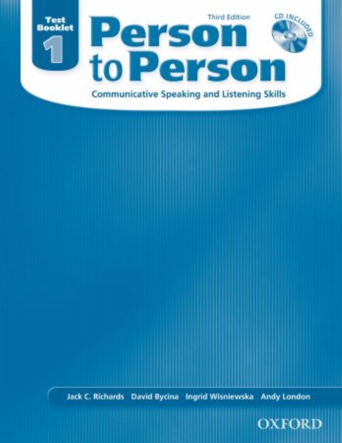 Person to Person, Third Edition Level 1: Test Booklet (with Audio CD), Mixed media product Book