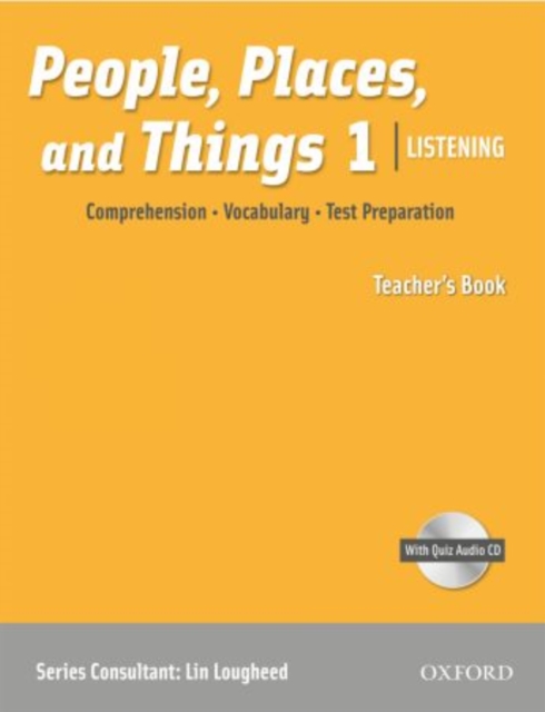 People, Places, and Things Listening: Teacher's Book 1 with Audio CD, Mixed media product Book