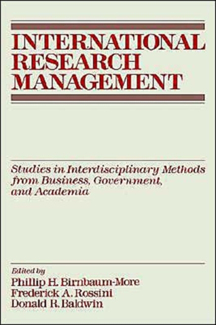 International Research Management, Hardback Book