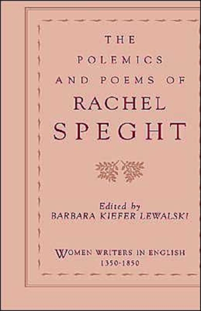 The Polemics of Rachel Speght, Paperback / softback Book