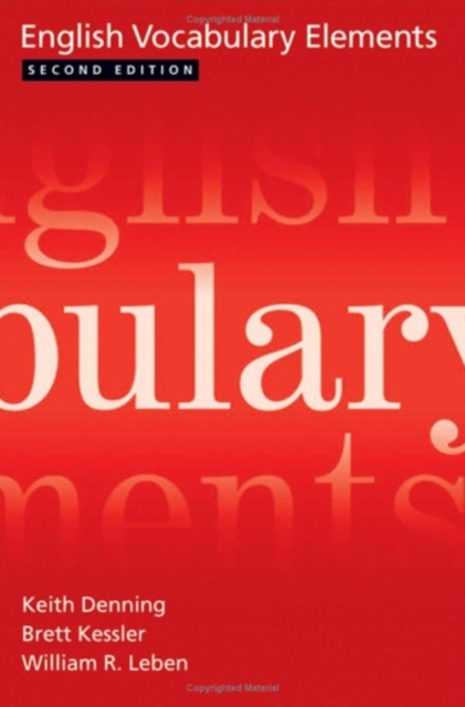 English Vocabulary Elements, Hardback Book