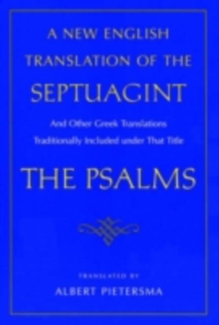 A New English Translation of the Septuagint, PDF Book