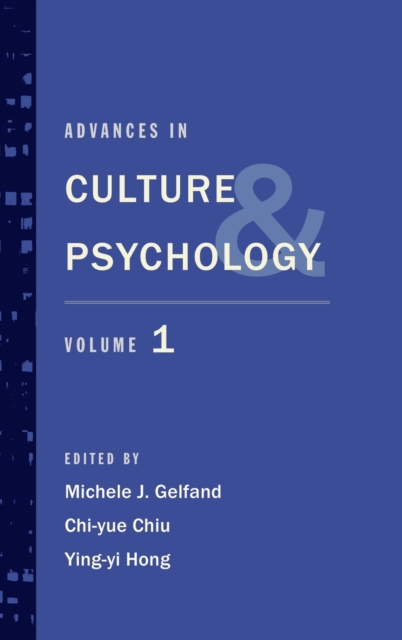 Advances in Culture and Psychology : Volume 1, Hardback Book