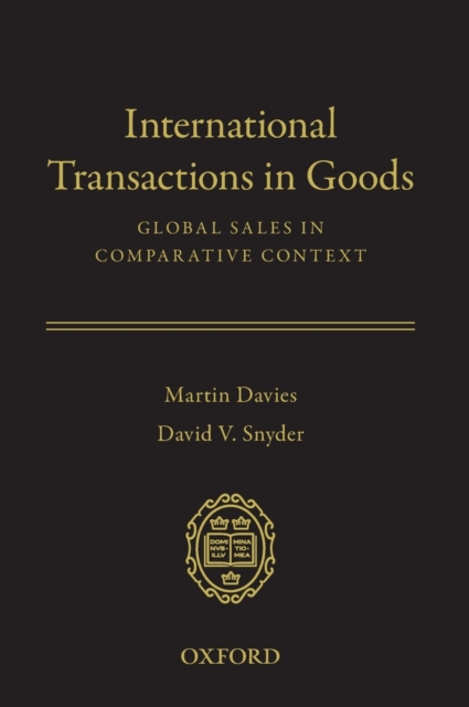 International Transactions in Goods : Global Sales in Comparative Context, Hardback Book