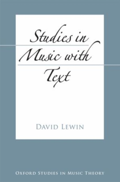 Studies in Music with Text, Paperback / softback Book