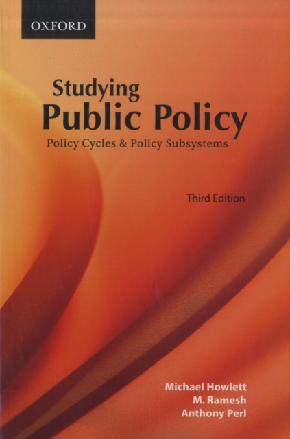 Studying Public Policy : Policy Cycles and Policy Subsystems, Paperback / softback Book