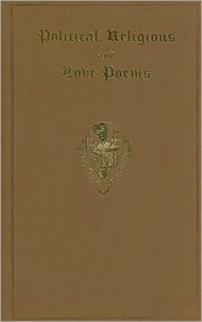 Political, Religious and Love Poems from Lambeth MS. 306 and other sources, Paperback / softback Book