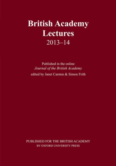 British Academy Lectures 2013-14, Paperback / softback Book