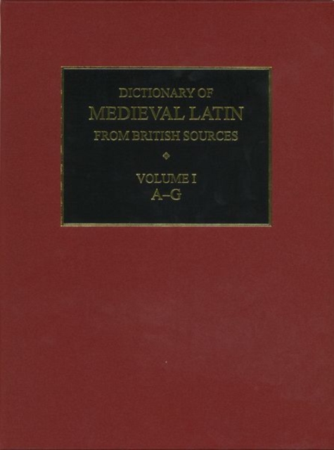 Dictionary of Medieval Latin from British Sources, Mixed media product Book