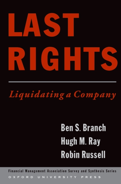 Last Rights : Liquidating a Company, PDF eBook