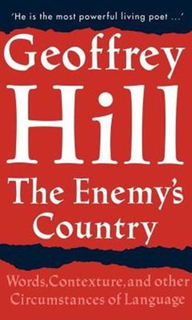 The Enemy's Country : Words, Contexture, and other Circumstances of Language, Hardback Book