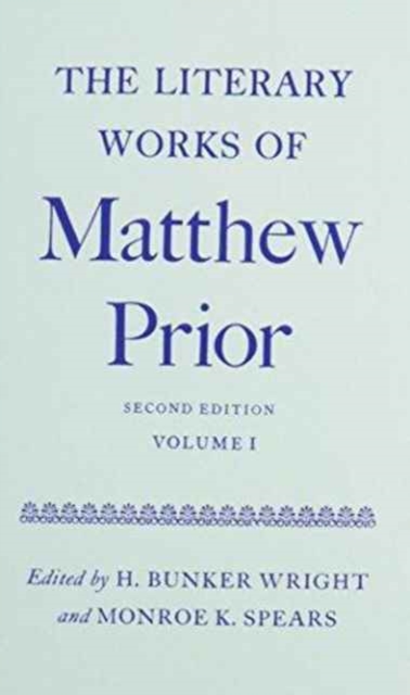 Literary Works of Matthew Prior, Multiple-component retail product Book