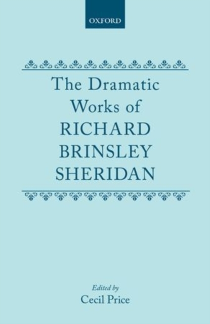 The Dramatic Works Richard Brinsley Sheridan : Volumes I and II, Multiple-component retail product Book