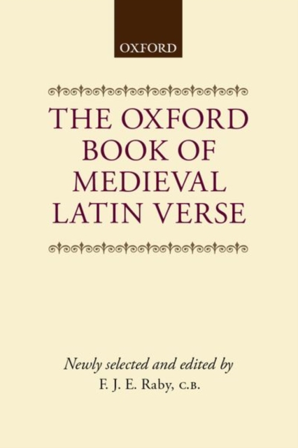 The Oxford Book of Medieval Latin Verse, Hardback Book