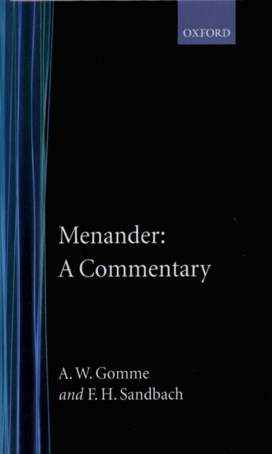 Menander: A Commentary, Hardback Book