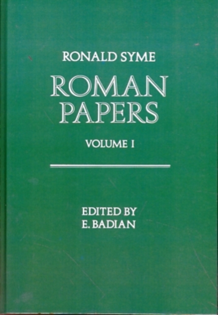 Roman Papers Volume 1, Hardback Book