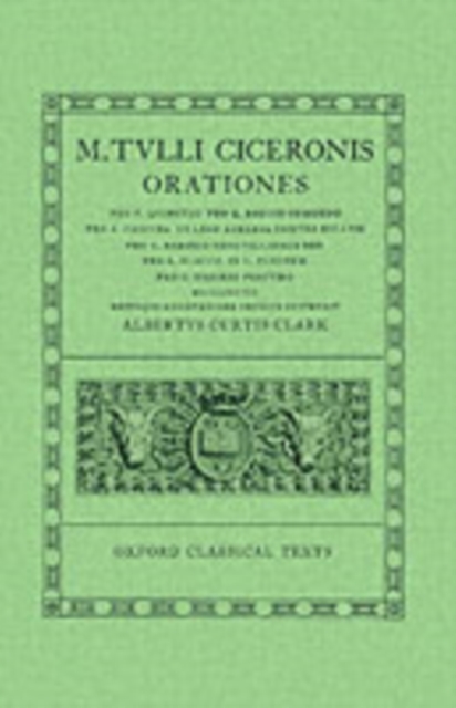 Cicero Orationes. Vol. IV : (Quinct., Rosc. Com., Caec., Leg. Agr., Rab. Perduell., Flacc., Pis., Rab. Post.), Fold-out book or chart Book