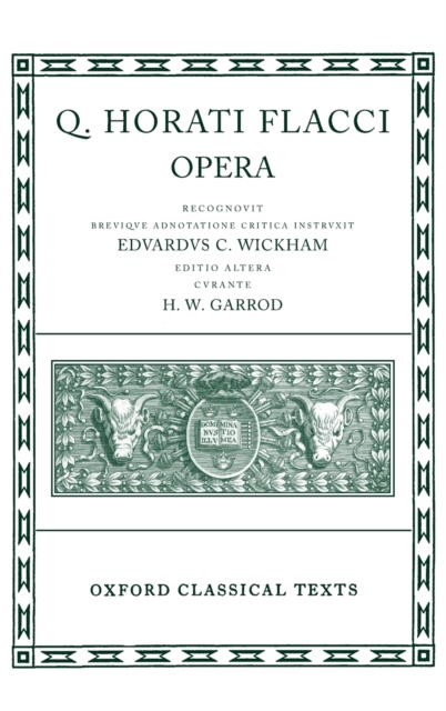 Horace Opera, Hardback Book