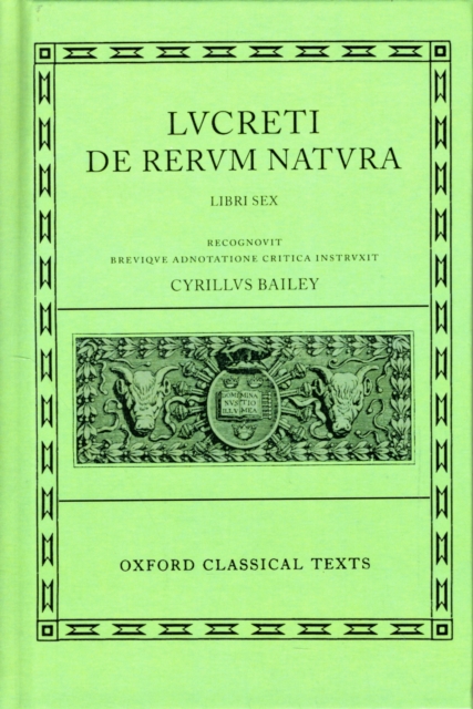 Lucretius De Rerum Natura, Hardback Book