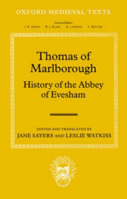 Thomas of Marlborough: History of the Abbey of Evesham, Hardback Book